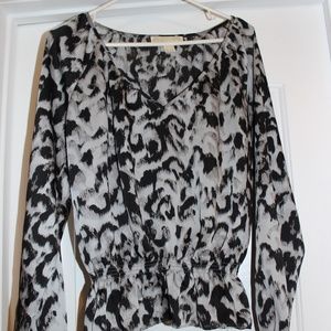 Michael-Michael Kors Animal Print silky blouse